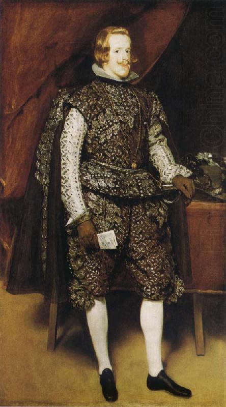 Diego Velazquez Portrait of Philip IV of Spain in Brwon and Silver